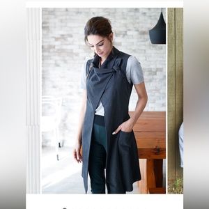 ANNE MULAIRE Maude Wrap Vest - Blush Pink